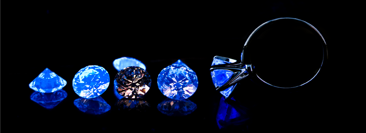 Brian Gavin's Signature Blue Diamonds - Diamond Fluorescence 